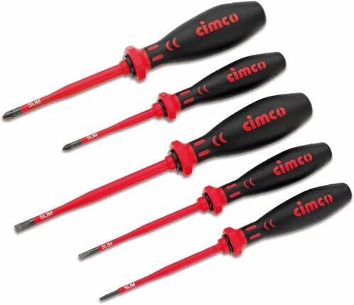 Cimco - Skrutrekkersett SLIM 5 deler
