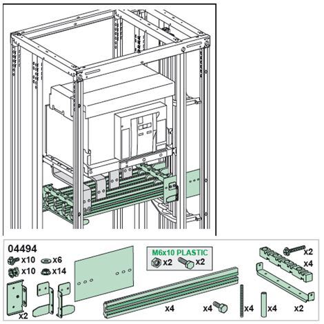 Schneider Electric - Prefabr, Lin,Ev, HZ NW1600A 4P