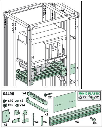 Schneider Electric - Prefabr, Lin,Ev, HZ NW2500A 4P