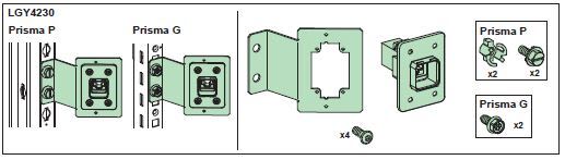 Schneider Electric - RJ45 pl, hun/hun m/montasjepl,