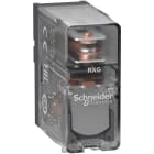 Schneider Electric - RXG pluggrelé med transparent deksel og 1 C/O kontakt på 10A og 12 VDC forsyning