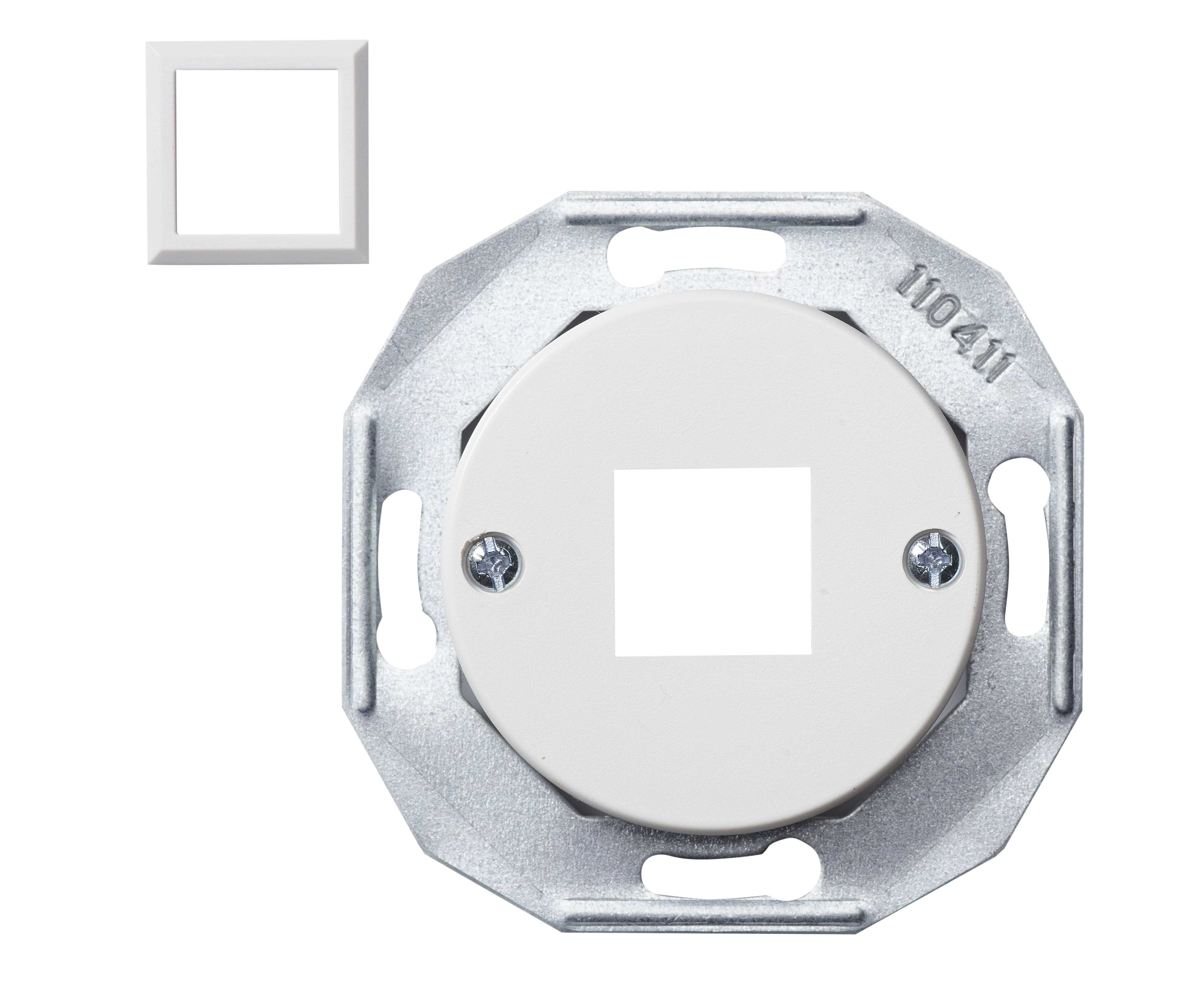 Schneider Electric - Sentralskive 1x Actassi rett hvit