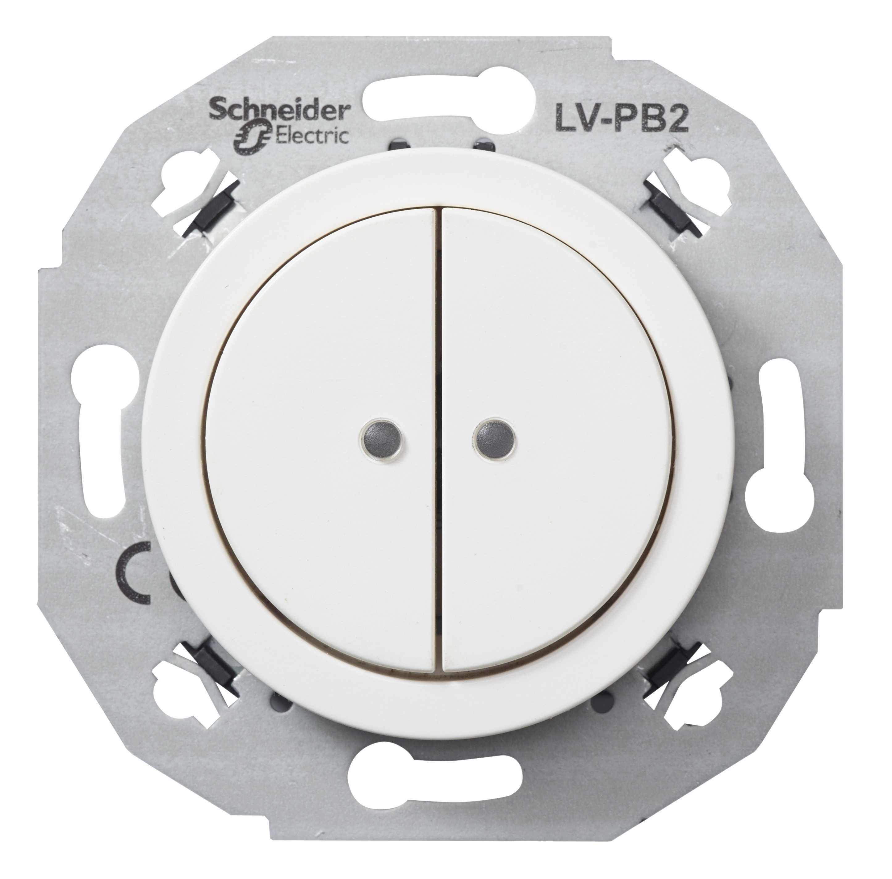 Schneider Electric - Renova SELV Trykknapp 2p hvit