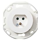 Schneider Electric - Renova lampeuttak for vegg - 6A - 250V - jord - Hvit