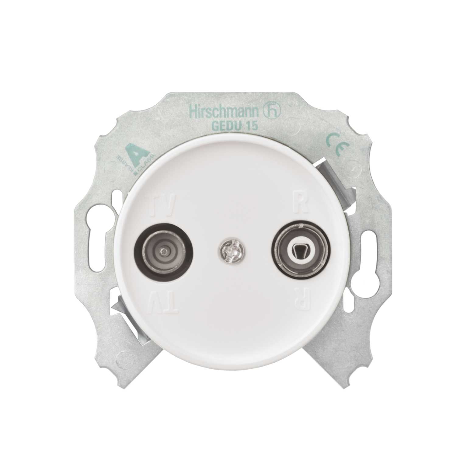 Schneider Electric - Renova R/TV Endeuttak S1T hvit