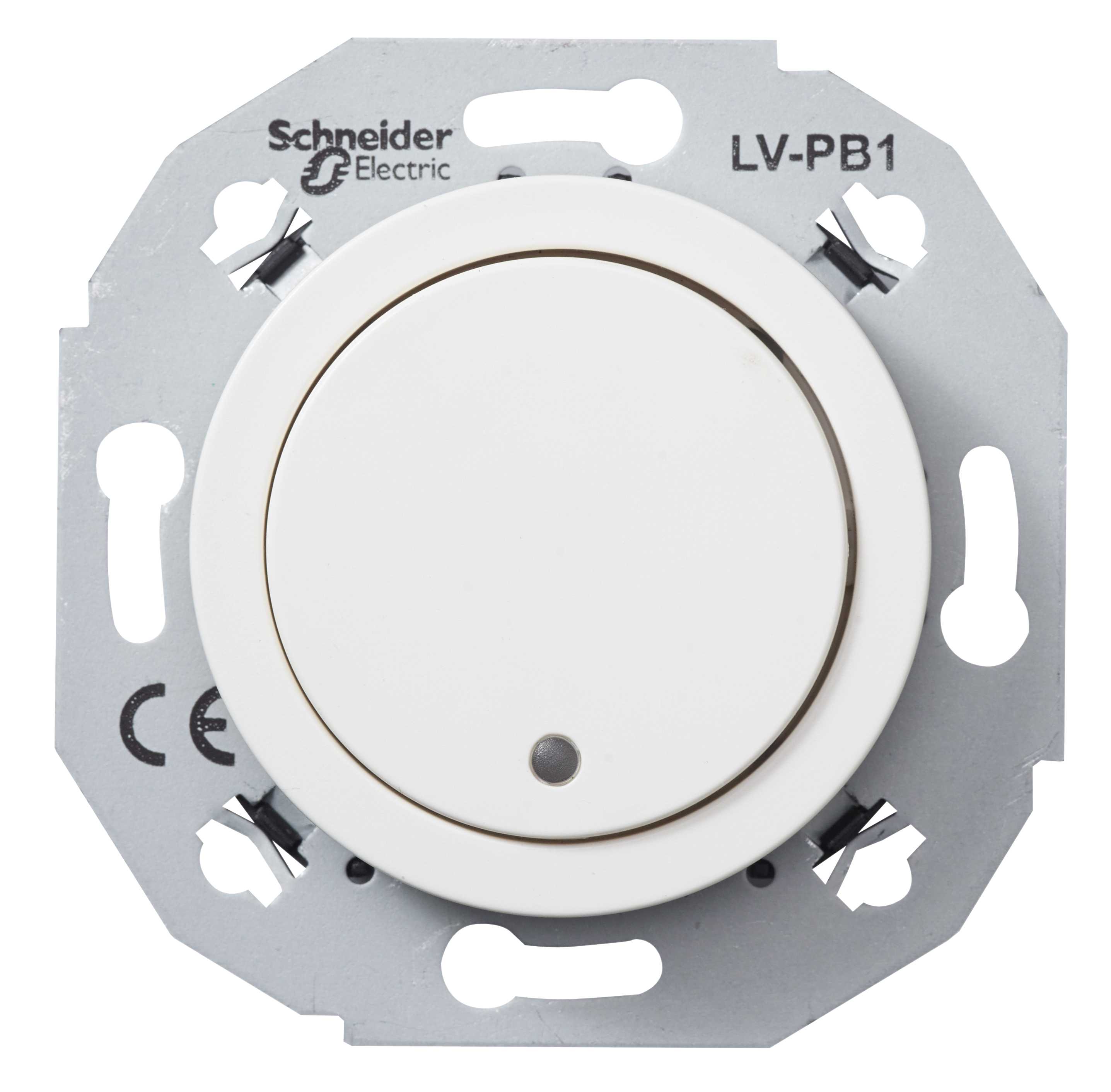 Schneider Electric - Renova SELV Trykknapp 1p hvit