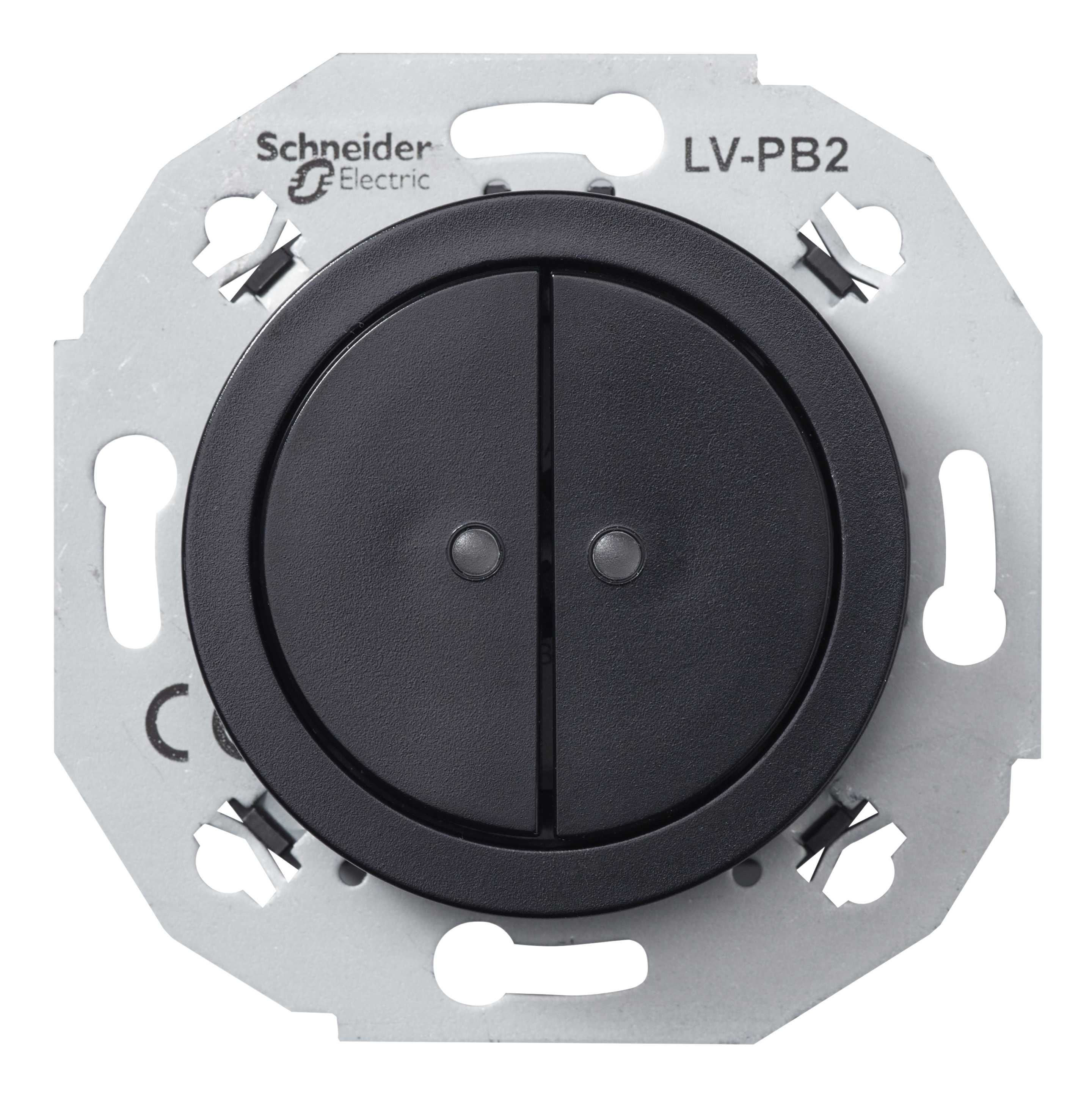 Schneider Electric - Renova SELV Trykknapp 2p sort