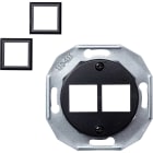 Schneider Electric - Sentralskive 2x Actassi rett sort
