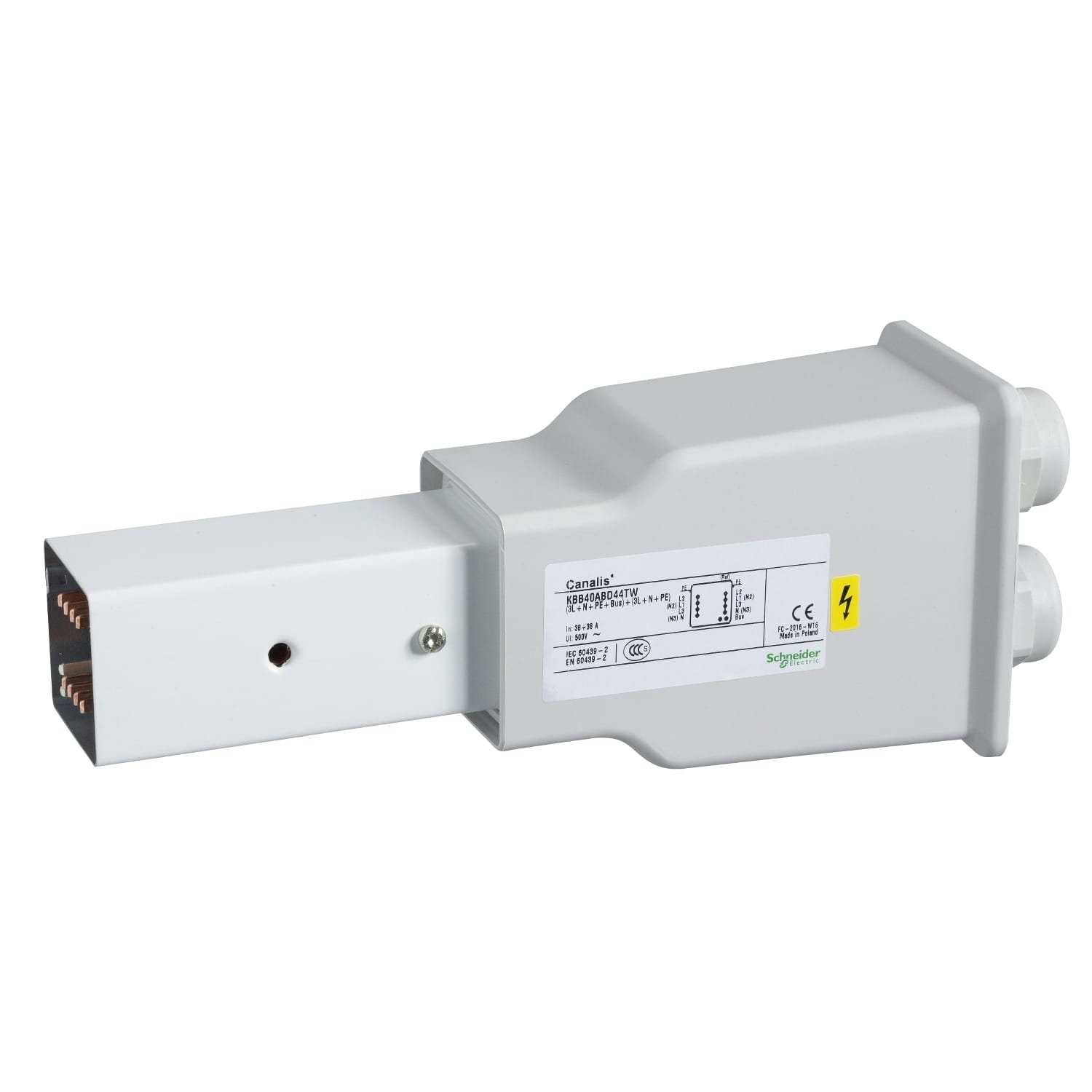 Schneider Electric - ENDETILFØRSEL 40A H 2X3L+N TW