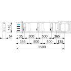 Schneider Electric - SKINNE 250A 1,5M 6 UTTAK