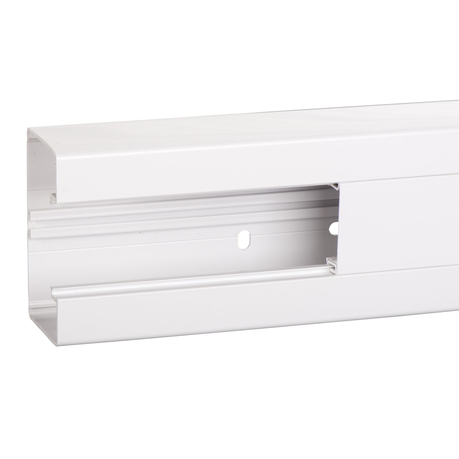 Schneider Electric - OptiLine 45 - installation trunking with front - 95x55 mm - PVC - polar white - 2000 mm