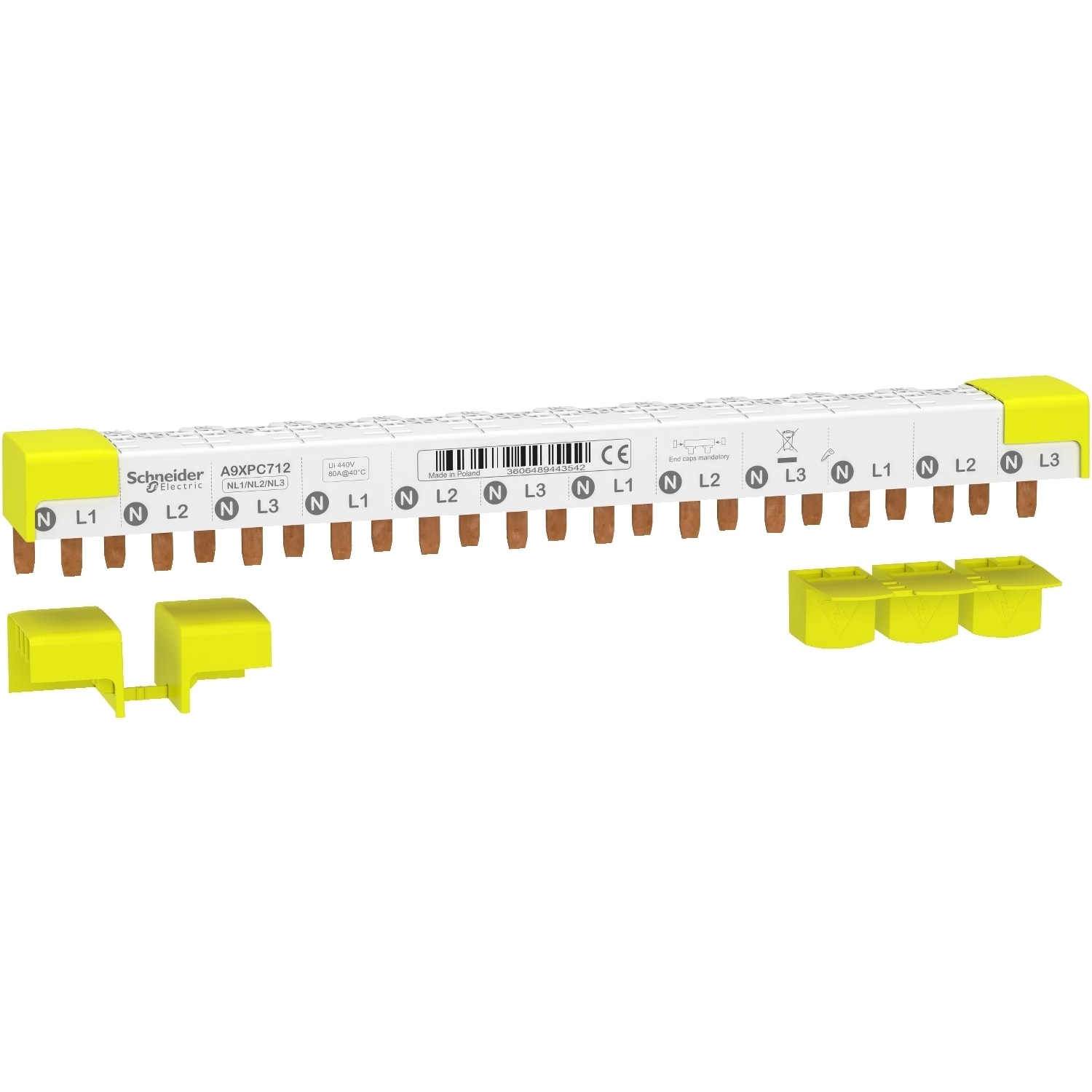 Schneider Electric - Acti 9 samleskinne 3PN 12 mod iC40
