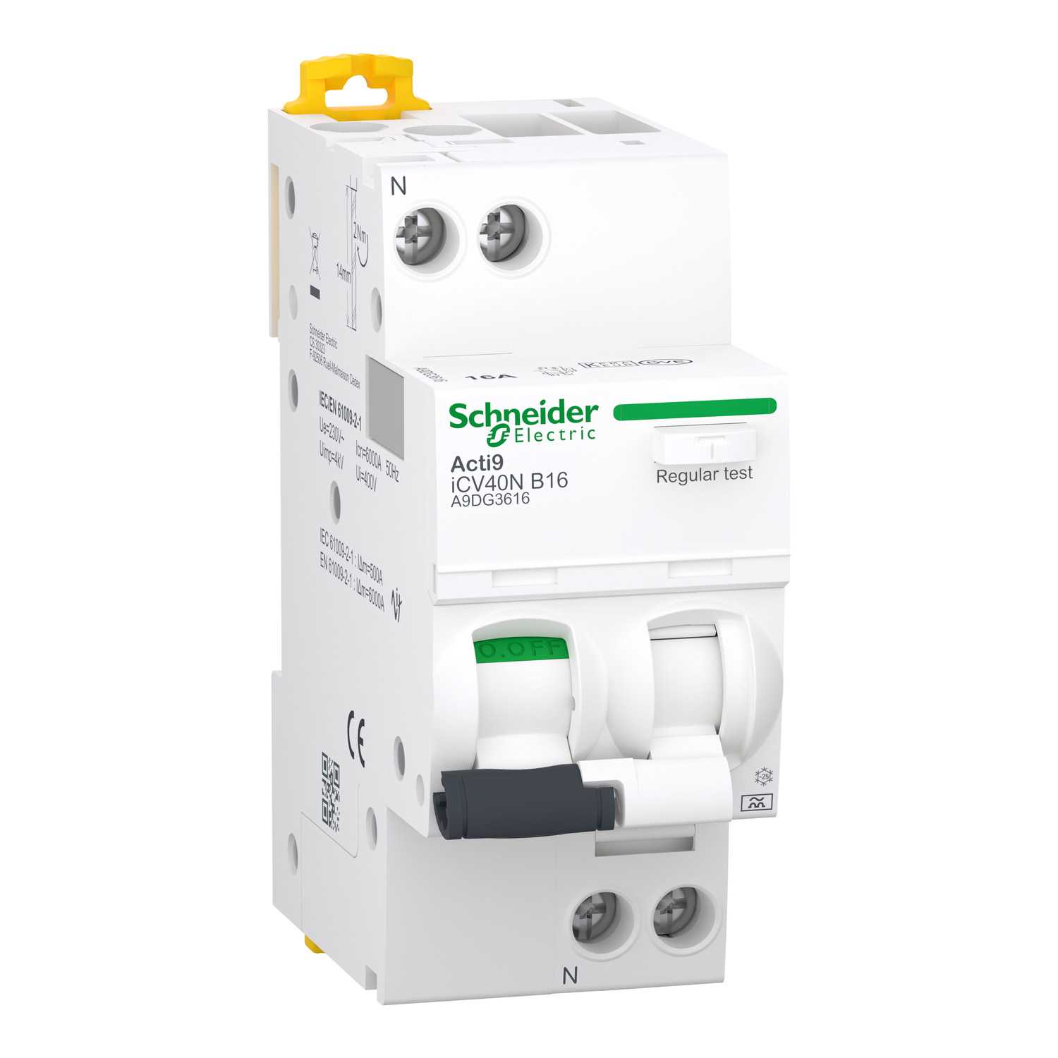 Schneider Electric - Acti 9 iCV40N RCBO 1PN B 16A 30mA - I2=1,45