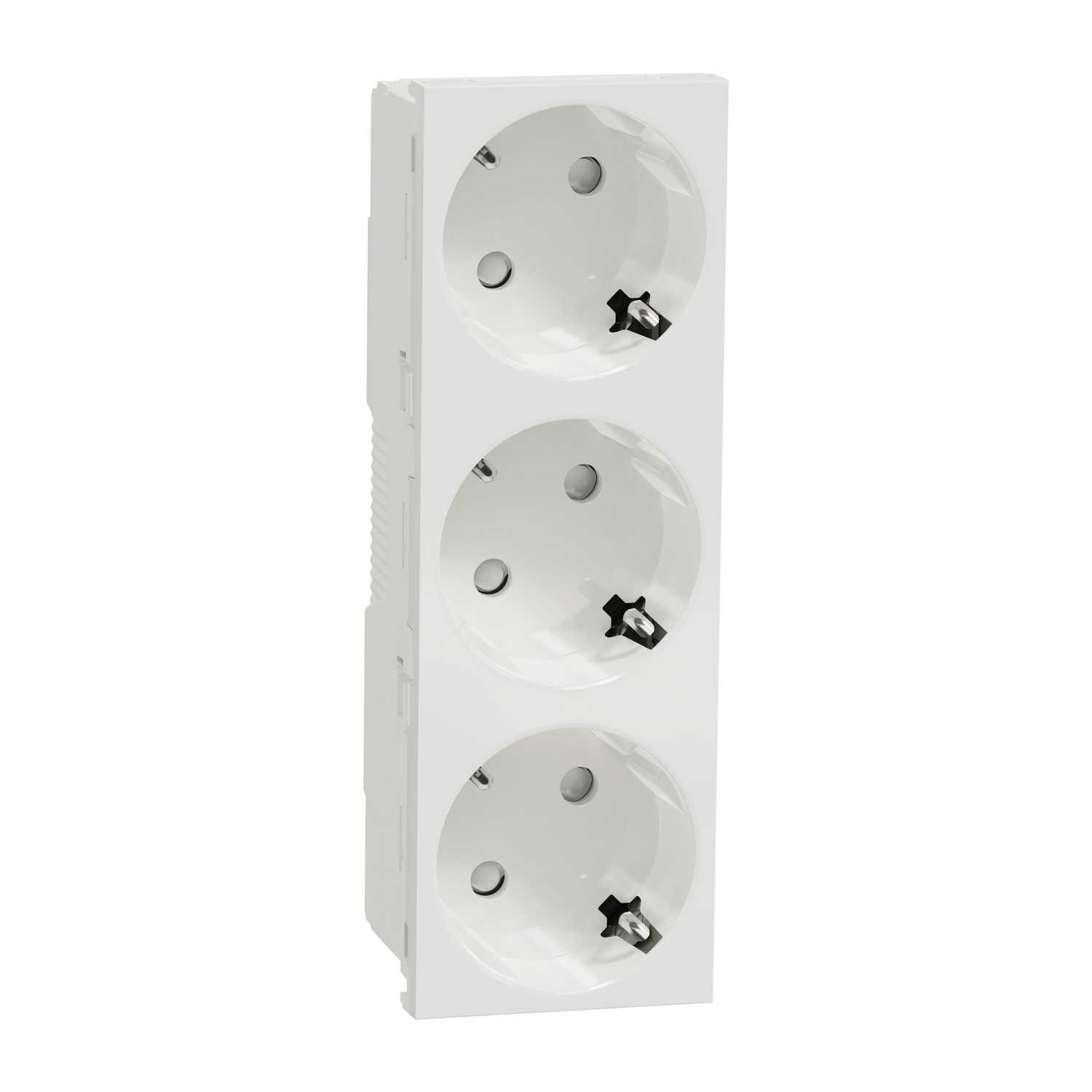 Schneider Electric - 3 veis uttak 2P+E hurtigklemme hvit