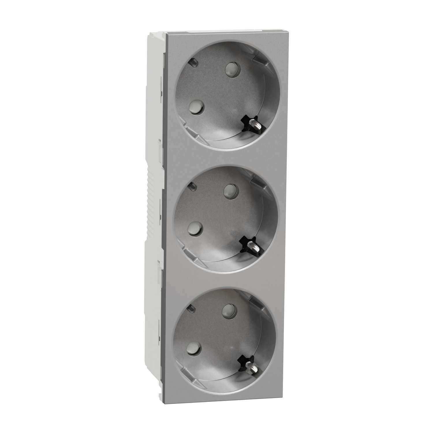 Schneider Electric - 3 veis uttak 2P+E hurtigklemme aluminium