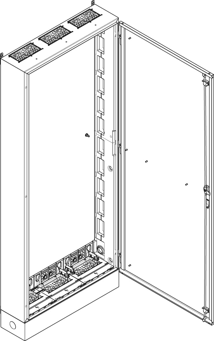 Schneider Electric - SE gulvskap,kl,1 800x1980x225