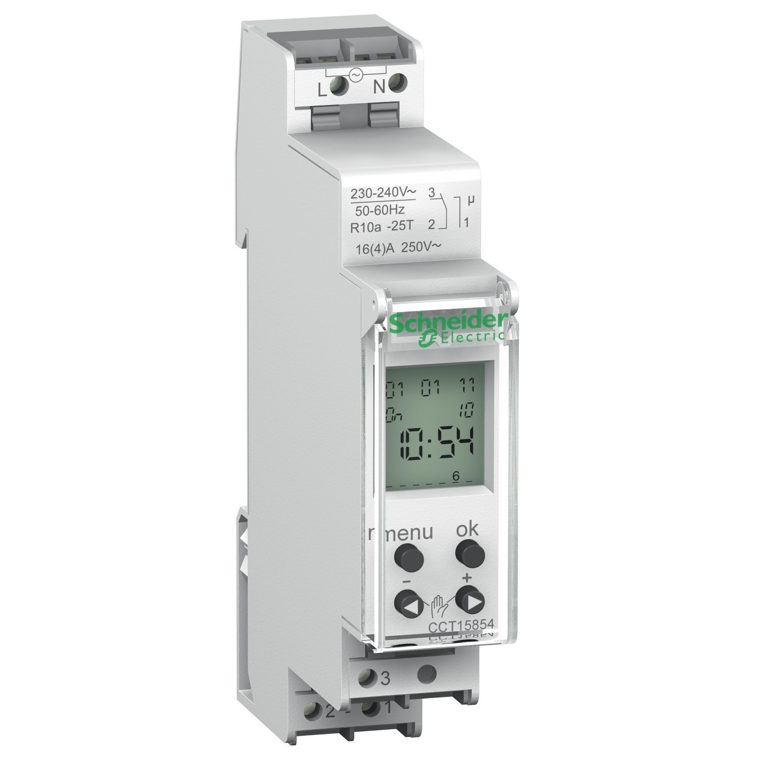 Schneider Electric - Acti 9 - IHP - 1C digitalt koblingsur - 24 timer + 7 dager