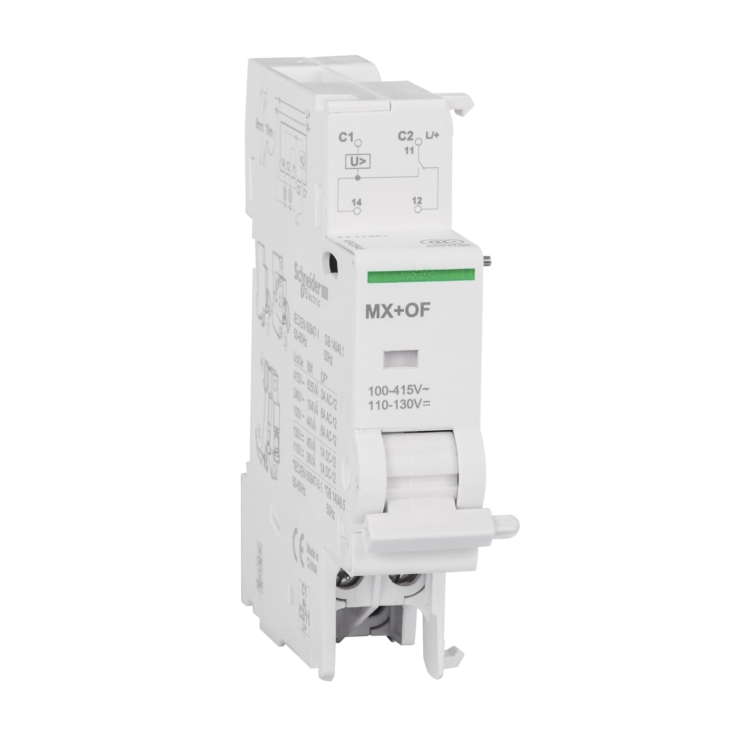Schneider Electric - Arbeidsstrømutløser MX+OF 220/415V AC