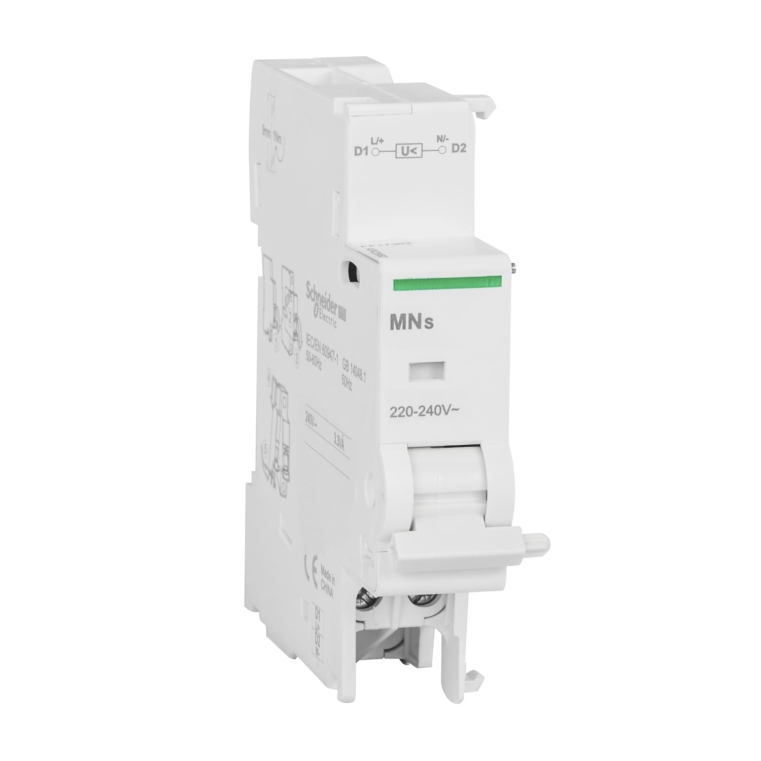 Schneider Electric - MN (S) - underspenningsutløser - C120 - 220-240 V AC DC