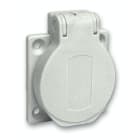 Schneider Electric - PratiKa stikkontakt - grå - 2P + E - 10/16 A - 250 V - tysk - IP54 - plan - bak