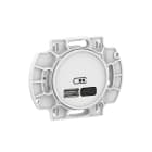 Schneider Electric - Robust USB A+C uttak 45W Hvit