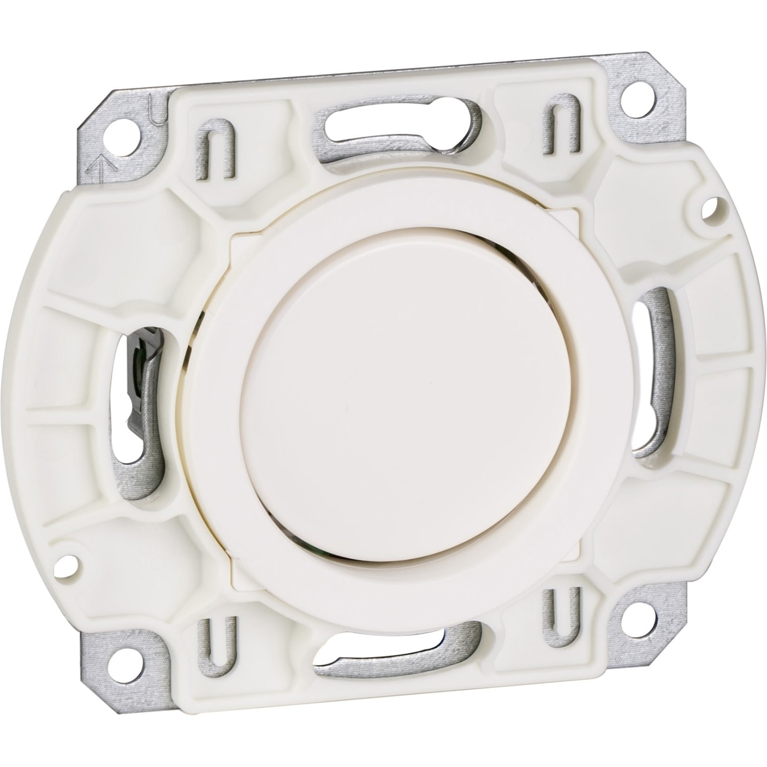 Schneider Electric - Robust - bryter 1 polt trykknapp med lampe innstikk klemme - Hvit
