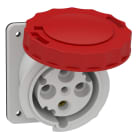 Schneider Electric - PratiKa uttak stor veggblokk - 63 A - 3P + E - 380...415 V AC - IP67