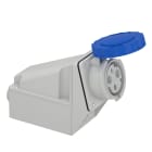 Schneider Electric - PratiKa uttak stor veggblokk - 63 A - 2P + E - 200...250 V AC - IP67