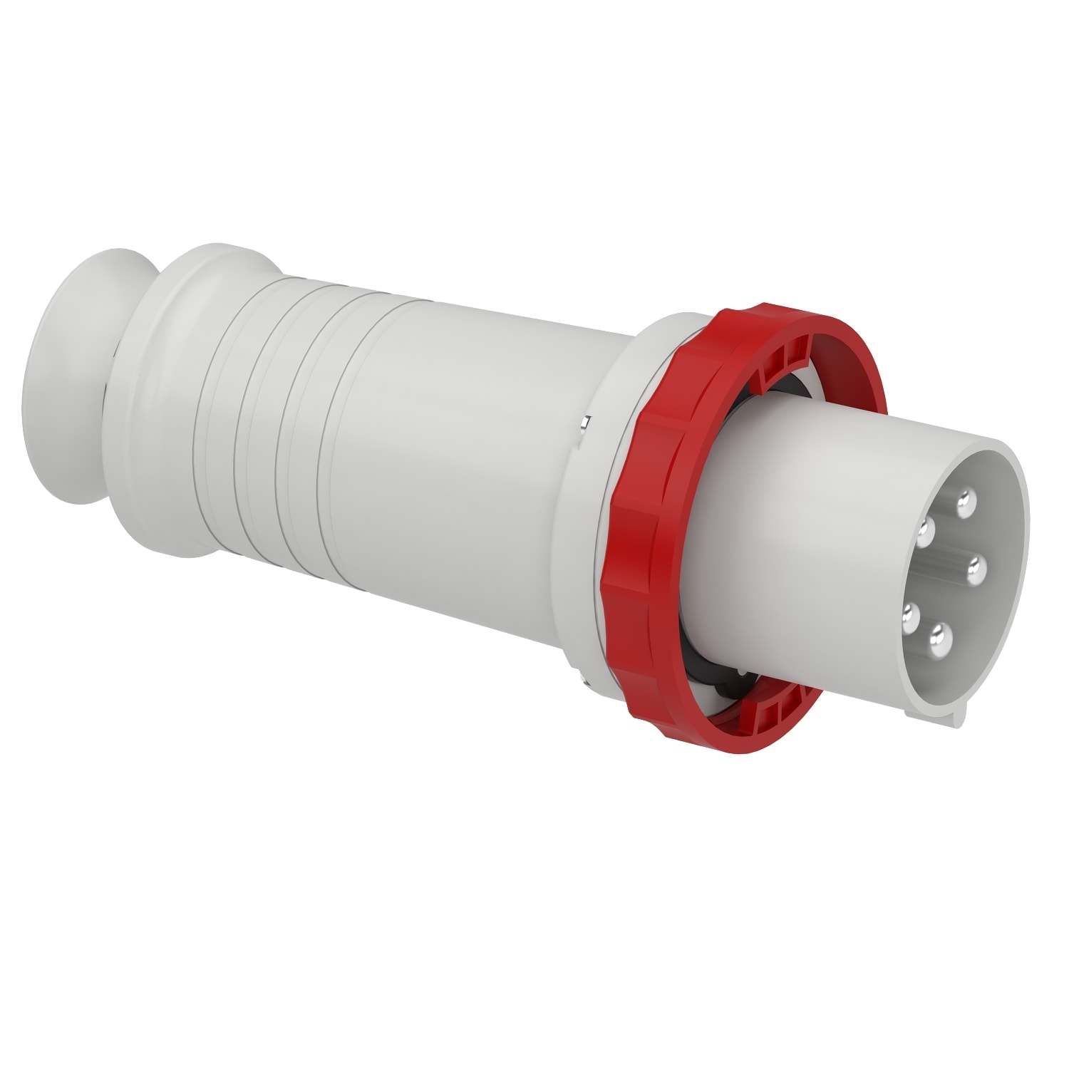 Schneider Electric - PratiKa støpsel - rett - 125 A - 3P + N + E - 380...415 V AC - IP67