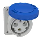 Schneider Electric - PratiKa uttak stor veggblokk - 63 A - 2P + E - 200...250 V AC - IP67