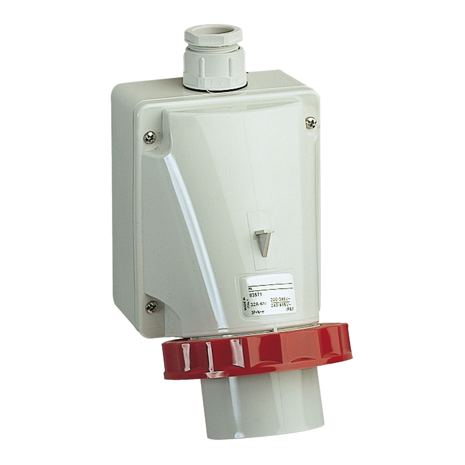 Schneider Electric - PratiKa apparatinntak påvegg - 16 A - 3P + E - 380...415 V AC - IP67