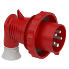 Schneider Electric - PratiKa støpsel - 90° vinklet - 32 A - 3P + N + E - 380...415 V AC - IP67