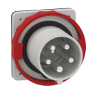 Schneider Electric - PratiKa veggmont.inntak - rett - 63A - 3P + N + E - 380..415 V AC - IP67 - panel