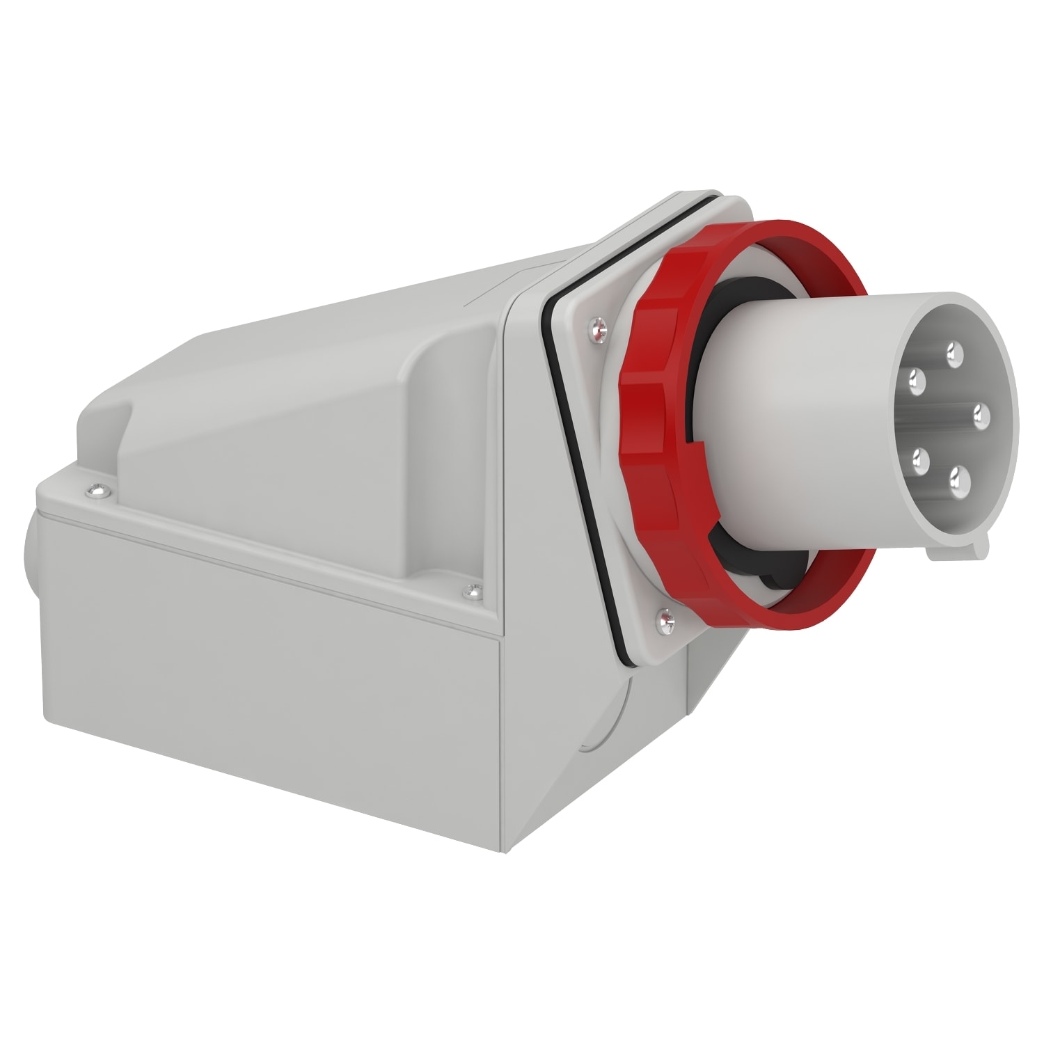 Schneider Electric - PratiKa apparatinntak påvegg - 63 A - 3P + N + E - 380...415 V AC - IP67