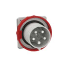 Schneider Electric - PratiKa veggmont - rett - 125A - 3P + N + E - 380...415 V AC - IP67 - panel