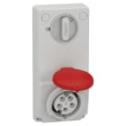 Schneider Electric - Unika stikk - 16 A - 3P + N + E - 380...415 V AC - IP44 - panel