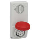 Schneider Electric - Unika stikk - 16 A - 3P + N + E - 380...415 V AC - IP65 - panel