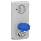 Schneider Electric - Unika stikk - 16 A - 2P + E - 200...250 V AC - IP65 - panel