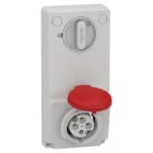 Schneider Electric - Unika stikk - 16 A - 3P + E - 380...415 V AC - IP44 - panel