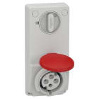 Schneider Electric - Unika stikk - 32 A - 3P + E - 380...415 V AC - IP44 - panel