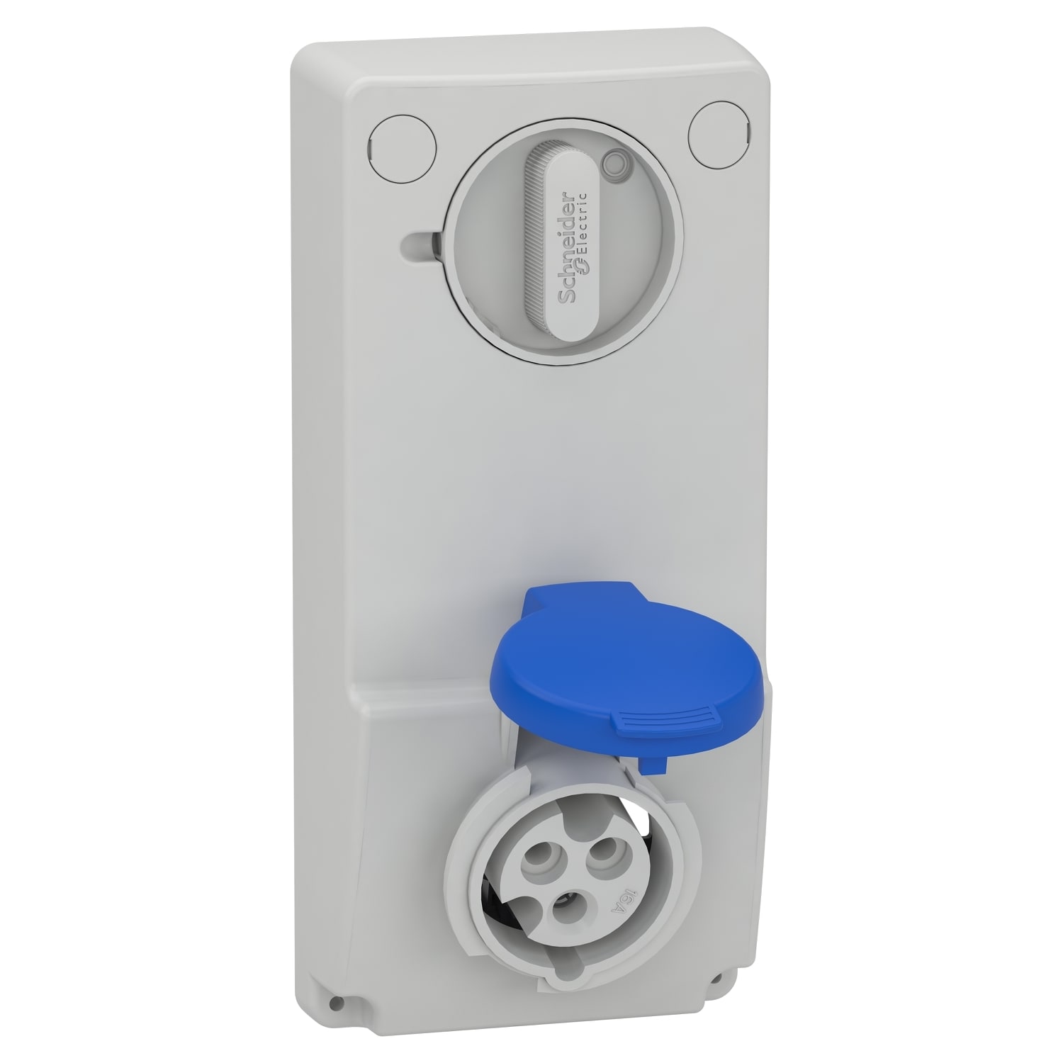 Schneider Electric - Unika stikk - 16 A - 2P + E - 200...250 V AC - IP44 - panel