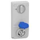 Schneider Electric - Unika stikk - 16 A - 2P + E - 200...250 V AC - IP44 - panel