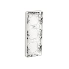 Schneider Electric - Exxact påveggskappe tre hulls lav (21mm) hvit