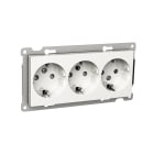 Schneider Electric - Exxact 3-stikk m/j+bv sk hvit
