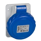 Schneider Electric - PratiKa stikkontakt - fast - vinklet - 16A - 3P + N + E - 200...250 V AC - panel