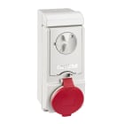 Schneider Electric - Unika stikk - 32 A - 3P + E - 380...415 V AC - IP44 - vegg