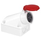 Schneider Electric - PratiKa uttak stor veggblokk - 16 A - 3P + N + E - 380...415 V AC - IP44