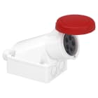 Schneider Electric - PratiKa uttak stor veggblokk - 32 A - 3P + N + E - 380...415 V AC - IP67