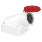 Schneider Electric - PratiKa uttak stor veggblokk - 32 A - 3P + N + E - 380...415 V AC - IP44
