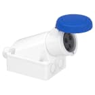Schneider Electric - PratiKa uttak stor veggblokk - 32 A - 2P + E - 200...250 V AC - IP67